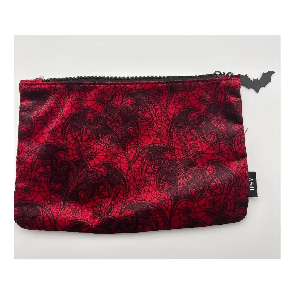 IPSY Makeup / Small Cosmetic Glam Bags Set of 3 Assorted Halloween Designs NEW